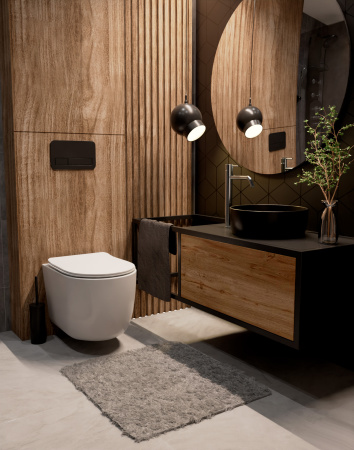 Раковина накладная 35.5см AQUAme AQM5012MP розовый матовый