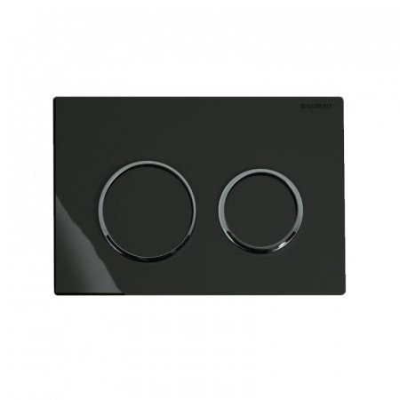 Кнопка смыва Geberit Omega 20 115.085.KM.1 хром глянцевый/черный