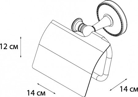 Держатель туалетной бумаги Fixsen Adele FX-55010 с крышкой Хром
