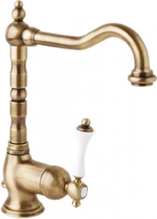 Смеситель для раковины Cezares Margot MARGOT-LSM2-01-Bi Хром/белый