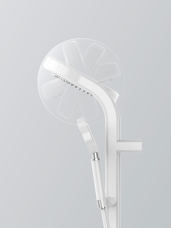 Душевая стойка с термостатом AQUAme AQM8004W белый матовый