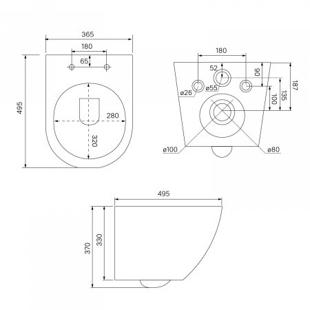 Унитаз подвесной IDDIS Blanco BLARDSEi25 белый, с сиденьем микролифт