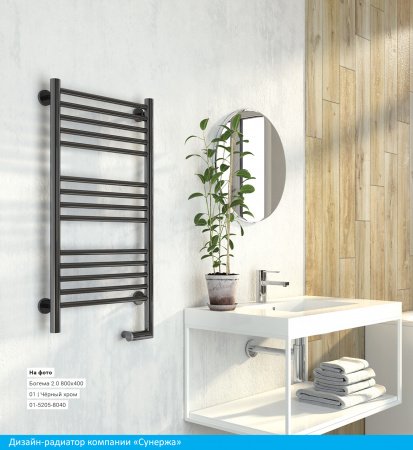 Полотенцесушитель электрический Сунержа Богема 2.0 100х50 золото, прямая, подключение правое