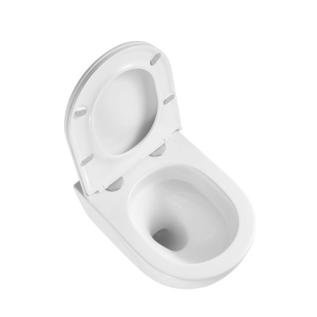 Унитаз подвесной безободковый Vincea Bien VT1-51T белый, с сиденьем микролифт