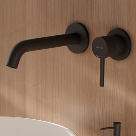 Смеситель для раковины Kludi Bozz 382453976 черный матовый