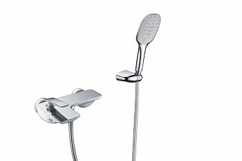 Смеситель для ванны с душем Timo Helmi 4014/00-16Y хром;белый глянцевый