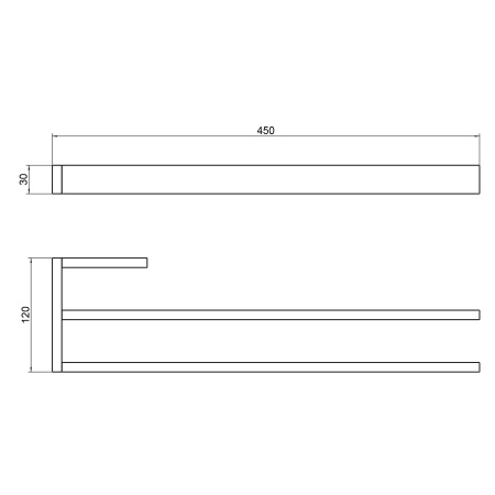 Полотенцедержатель 45см Timo Petruma 15252/00 хром
