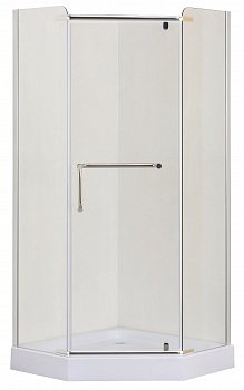 Душевой угол Esbano ES-8170 100x100x200 профиль хром, стекло прозрачное