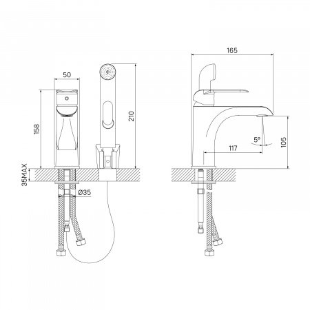 Смеситель для раковины IDDIS Calipso CALSB00i08 хром глянцевый