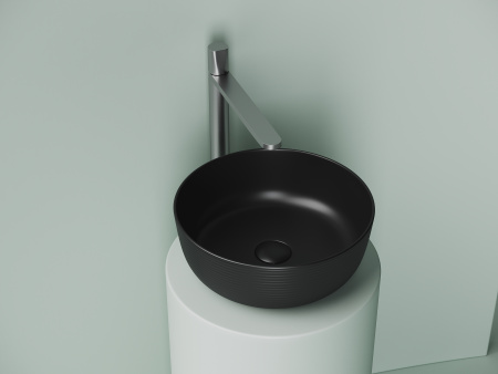 Раковина накладная 35см Ceramica Nova Element CN6073MB черный матовый