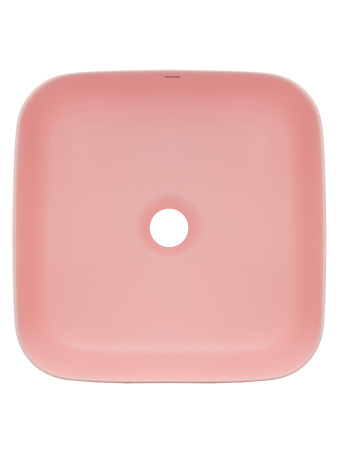 Раковина накладная 39см AQUAme AQM5011MP розовый матовый