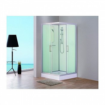 Душевая кабина Esbano ESKB90CK 90x90x210см, профиль хром матовый, стекло рифленое