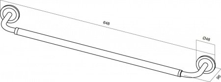 Держатель для полотенец AM PM Serenity A40346400 Хром