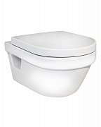 Унитаз подвесной безободковый Gustavsberg Hygienic Flush 5G84HR01 с сиденьем микролифт
