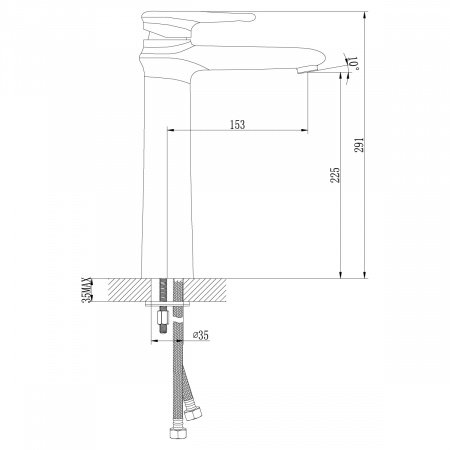 Смеситель для раковины Lemark Status LM4409C хром