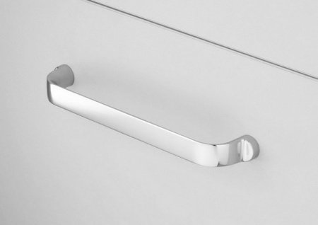 Тумба под раковину Jacob Delafon Vox 120 подвесная 2 ящика изогнутые ручки Белый глянец