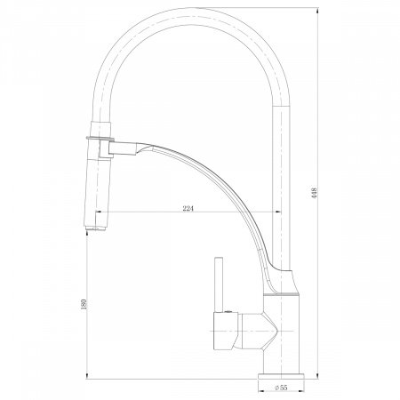 Смеситель для кухни Lemark Soul LM6007C хром