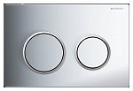 Кнопка смыва Geberit Omega 20 115.085.KH.1 хром глянцевый/хром матовый Кнопка смыва Geberit Omega 20 115.085.KH.1 хром глянцевый/хром матовый