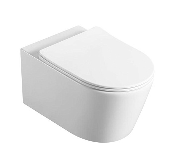 Унитаз подвесной безободковый Vincea Cute VT1-24 белый, с сиденьем микролифт