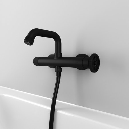 Смеситель для ванны с душем IDDIS Grange GRABLR2i02WA черный матовый