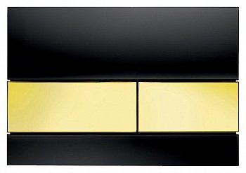 Кнопка смыва TECE Square 9240808 черный/золотой