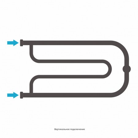 Полотенцесушитель водяной Сунержа Гусли 32х65 черный матовый