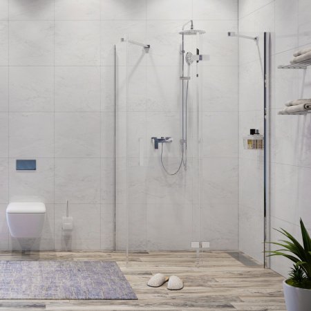 Душевой угол WasserKraft Aller 10H07RW 120x90x200, профиль хром, стекло прозрачное