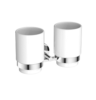 Стакан для ванной двойной Aquatek Бетта AQ4617CR хром