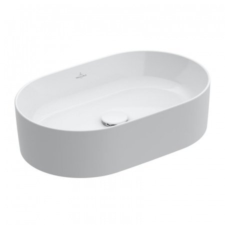 Раковина накладная 56см Villeroy & Boch Collaro 4A1956R1 alpin с покрытием CeramicPlus