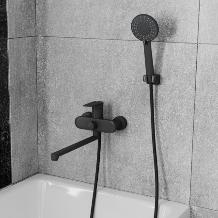 Смеситель на борт ванны D&K Bayern.Fürth DA1523305, черный