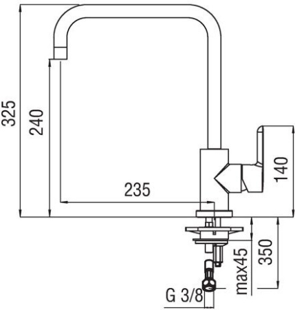 Смеситель для кухни Nobili ABC AB87134CR Хром