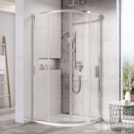 Душевой угол Ravak Blix Slim BLSCP4 80x80x195 профиль хром блестящий, стекло прозрачное