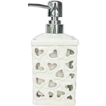 Дозатор жидкого мыла Fixsen Hapy A211-W-1 Белый Хром