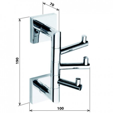 Крючки для полотенец Bemeta Beta 132206072 Хром