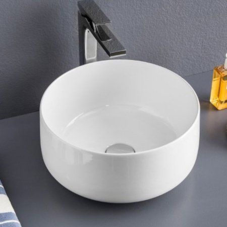 Раковина накладная 35см ArtCeram Cognac COL004 белый