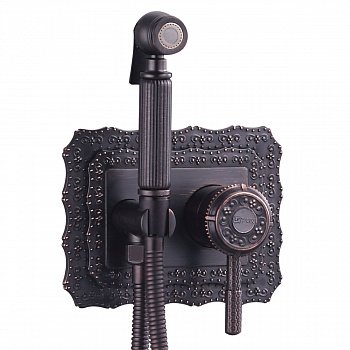 Смеситель для биде Lemark Jasmine  LM6619ORB черная бронза