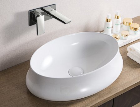 Раковина накладная 52см BelBagno BB1389 белый