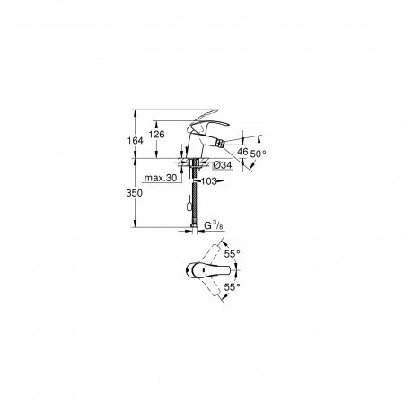 Смеситель для биде Grohe Eurosmart  32929002 хром