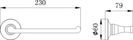 Держатель для полотенца Rush Corsica CO42511 Хром