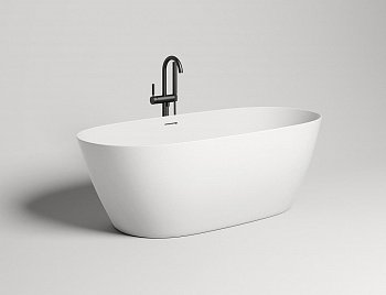 Ванна из искусственного камня Salini Sofia 165х75х60 белый матовый