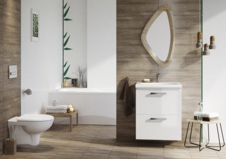 Унитаз напольный Cersanit NATURE S-KO-NTR011-3/5-COn-DL-w белый, с сиденьем микролифт