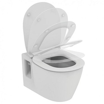 Унитаз подвесной безободковый Ideal Standard CONNECT Rimless E822301 с сиденьем микролифт