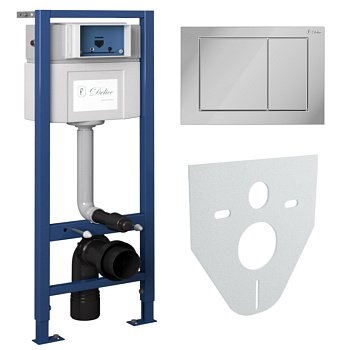 Комплект Delice Nimb 4 в 1: инсталляция, крепления, клавиша смыва Nimb, шумоизоляция