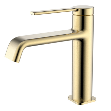 Смеситель для раковины AQUAme Asti AQM6410BG золото матовое