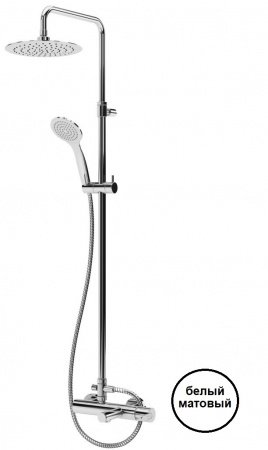 Душевая стойка Cezares LEAF-CVDA-30-BIO белый матовый