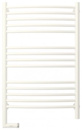 Полотенцесушитель электрический Сунержа Богема 2.0 80х50 белый матовый, выгнутая, подключение правое