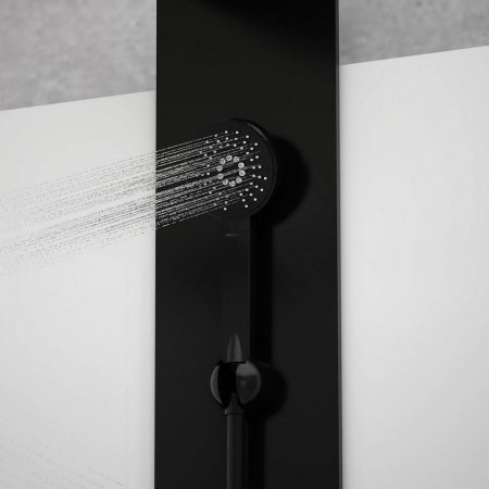 Душевая кабина Black&White G8701 90x90x217 профиль черный матовый, стекло прозрачное