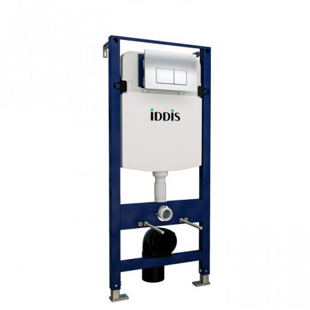 Готовое решение для подвесных унитазов Iddis Optima Home OPH00GCi32K клавиша хром глянцевый