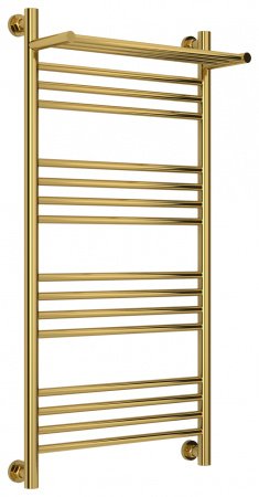 Полотенцесушитель водяной Сунержа Богема с полкой+ 100х50 золото