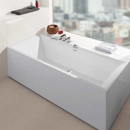 Квариловая ванна Villeroy & Boch Squaro Edge 12 UBQ170SQE2DV-01 alpin